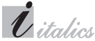 Italics